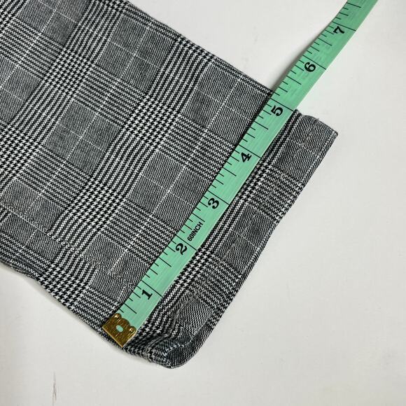 American Eagle Hi-Rise Plaid Jegging Pants Grey Size 10 Tall - Picture 11 of 11